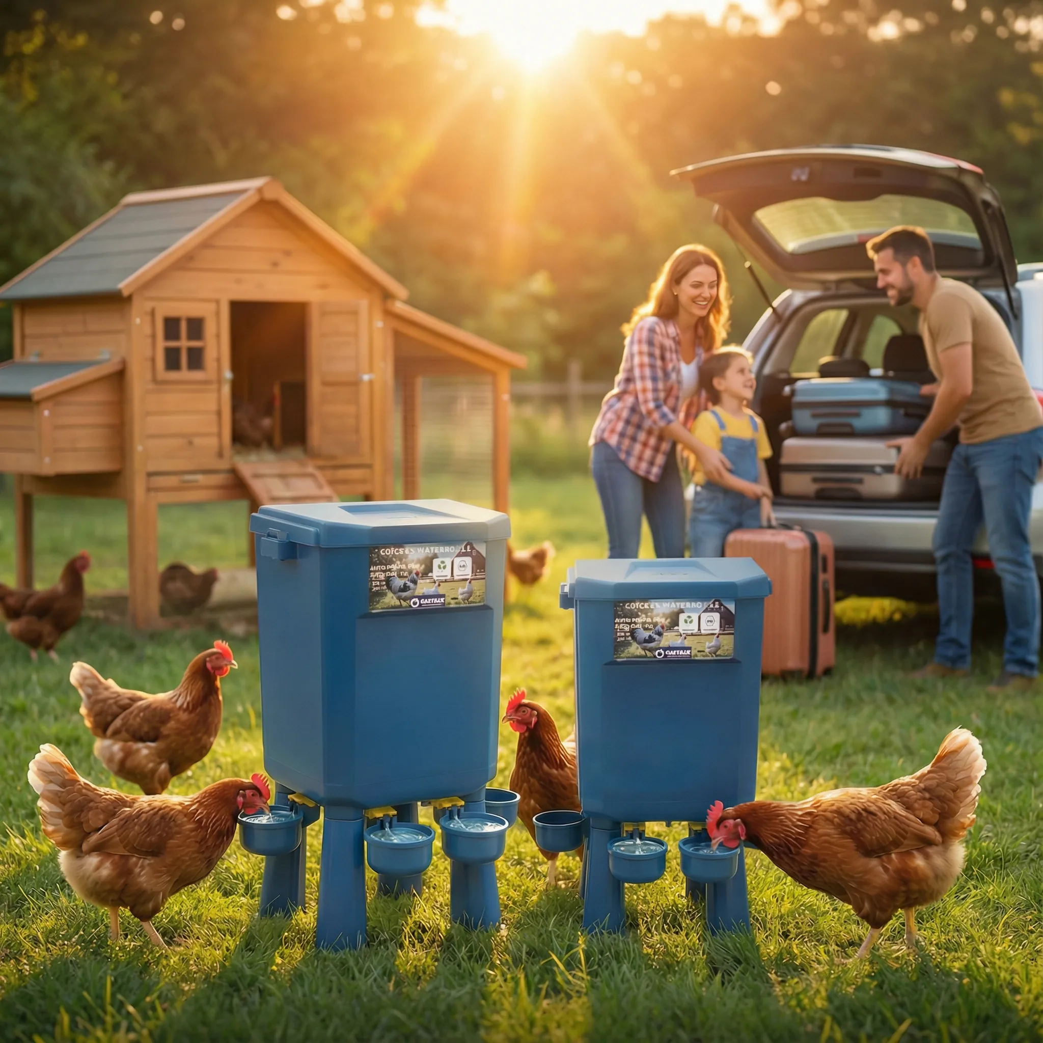 GAMSAR - Ensemble mangeoire et abreuvoir